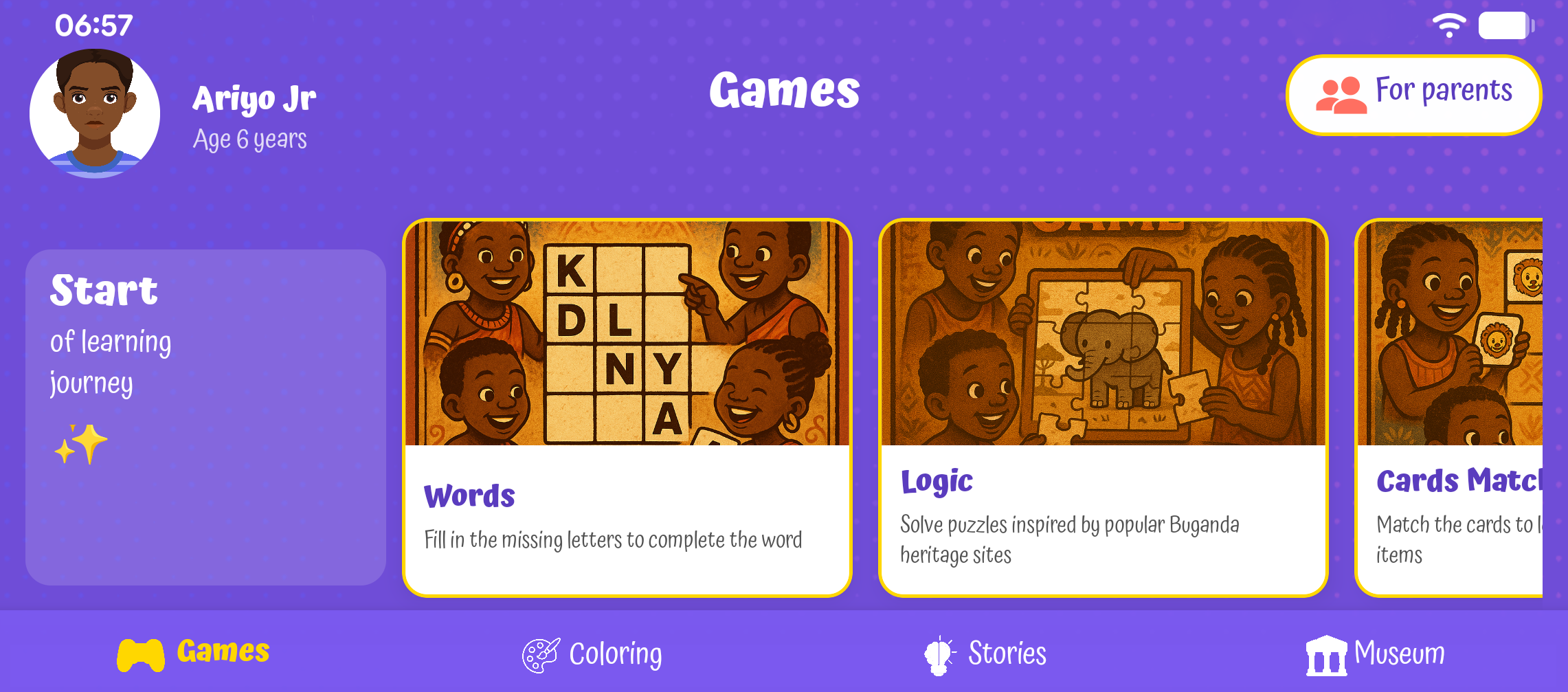 Baby Steps game screenshot: Main Game Interface